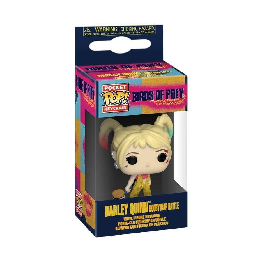 FUNKO POP KEYCHAIN: BIRDS OF PREY- HARLEY QUINN (BOOBYTRAP BATTLE) 889698443814