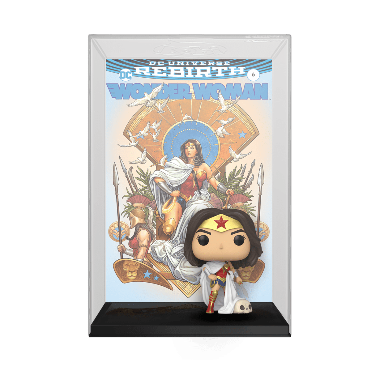 FUNKO POP VINYL COMIC COVER: WW 80TH-WW (REBIRTH) ON THRONE 889698550109