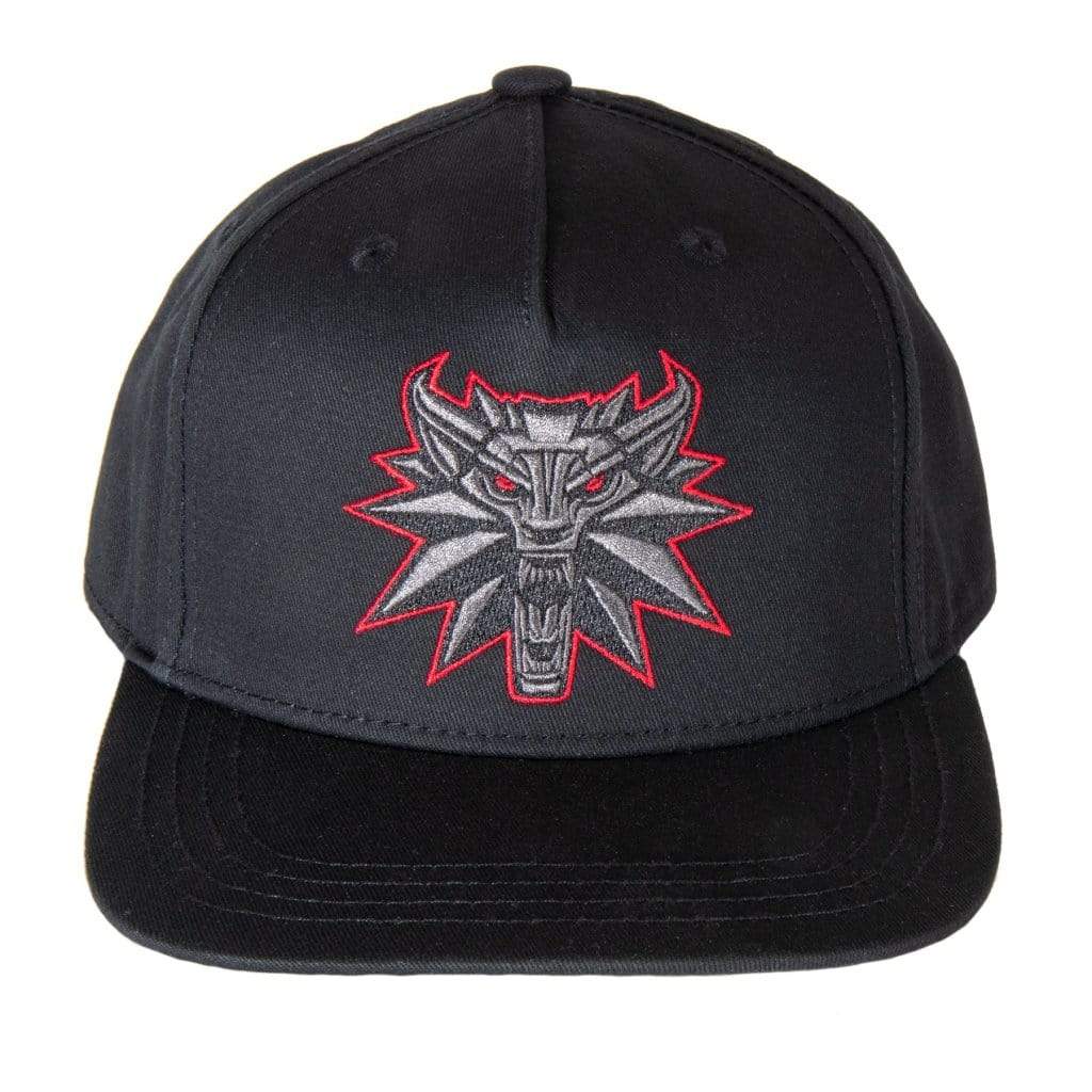 JINX THE WITCHER 3 BLACK WOLF SNAPBACK HAT BLACK 889343137334