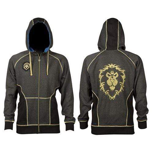 JINX WORLD OF WARCRAFT ALLIANCE CLASSIC PREMIUM ZIP-UP HOODIE, L 889343057311