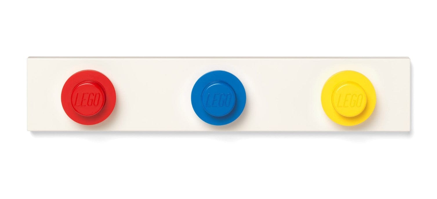 LEGO WALL HANGER RACK RED - BLUE - YELLOW STENSKI OBEŠALNIK 5711938033033