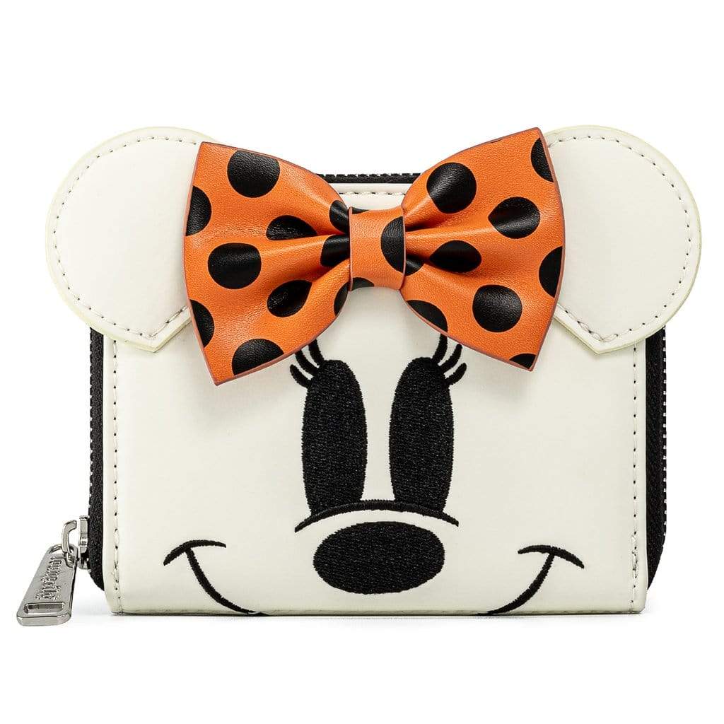 LOUNGEFLY DISNEY GHOST MINNIE GLOW IN THE DARK COSPLAY DENARNICA 671803378919