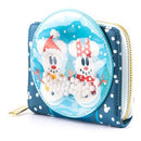 LOUNGEFLY DISNEY SNOWMAN MICKEY MINNIE SNOW GLOBE DENARNICA 671803382770