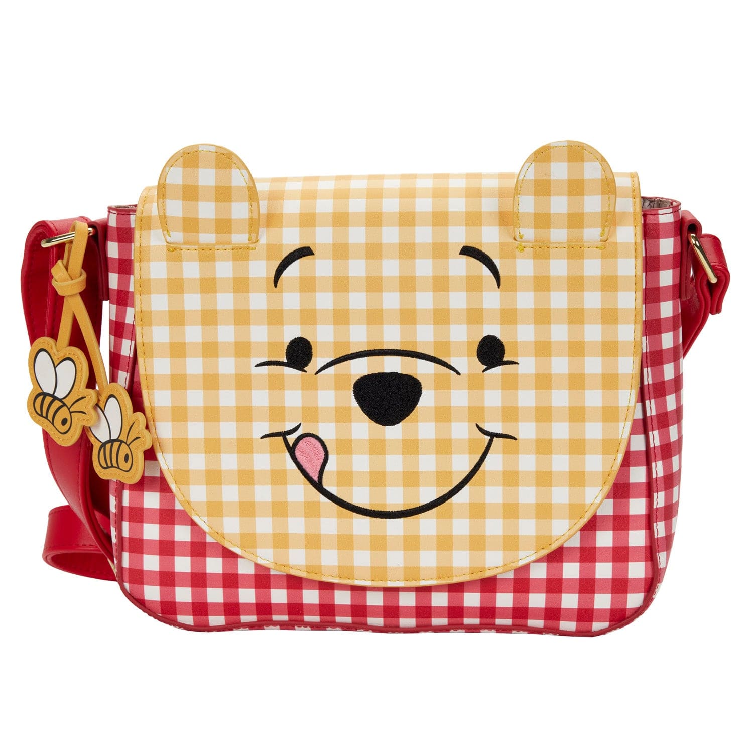 LOUNGEFLY DISNEY WINNIE THE POOH GINGHAM CROSSBODY TORBA 671803404960