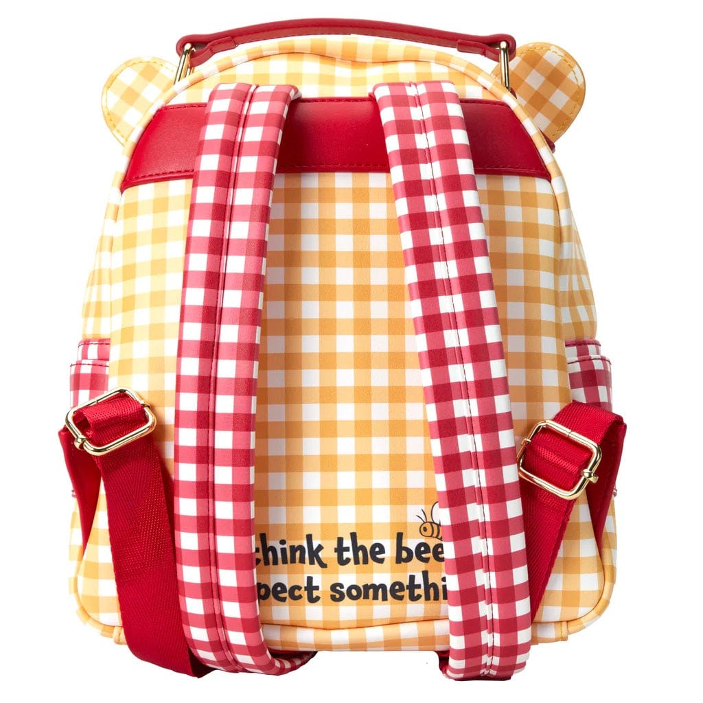LOUNGEFLY DISNEY WINNIE THE POOH GINGHAM MINI NAHRBTNIK 671803404922