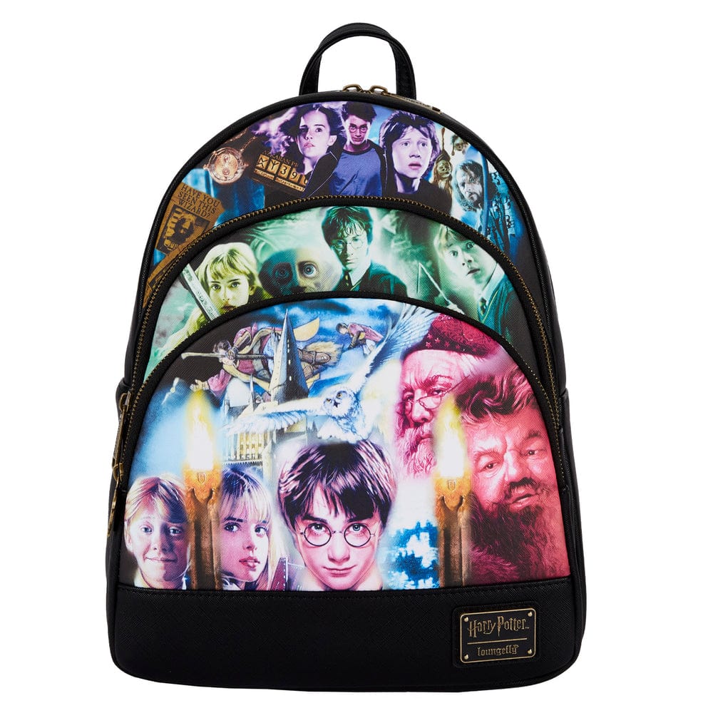LOUNGEFLY HARRY POTTER TRILOGY TRIPLE POCKET MINI NAHRBTNIK 671803404458