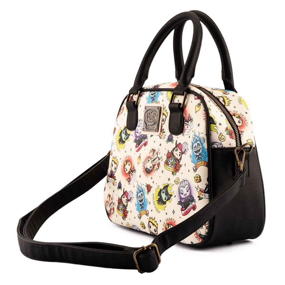 LOUNGEFLY POP BY DISNEY VILLAINS TATTOO AOP CROSSBODY TORBA 671803385160