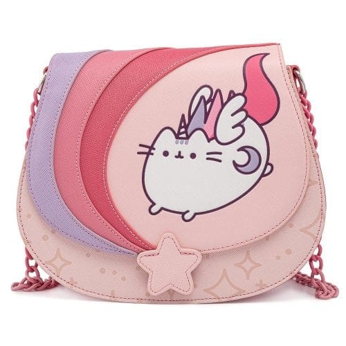 LOUNGEFLY PUSHEEN UNICORN OMBRE CHAIN STRAP CROSS BODY TORBA 671803373129
