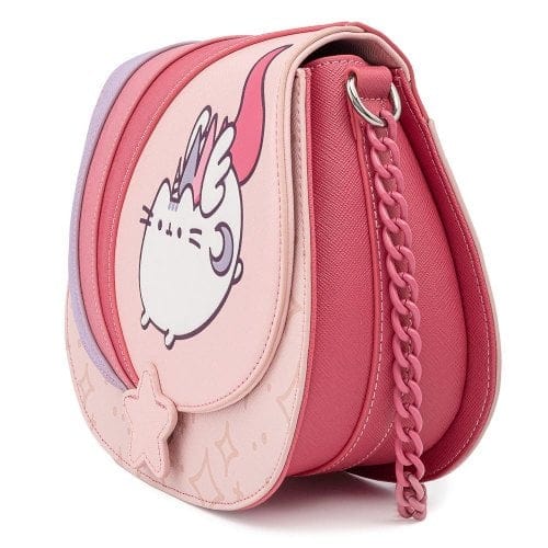 LOUNGEFLY PUSHEEN UNICORN OMBRE CHAIN STRAP CROSS BODY TORBA 671803373129