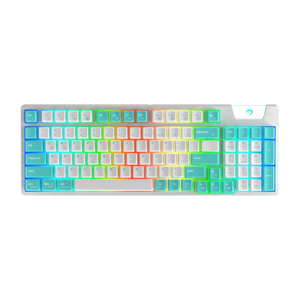 MARVO KG972W EN-BL+WH BREZŽIČNA TIPKOVNICA 6932391927229
