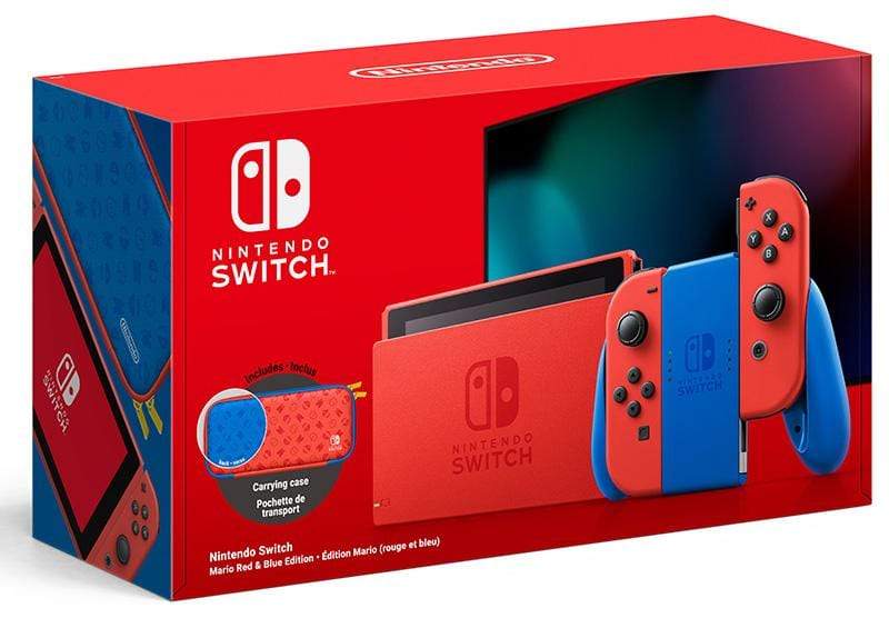 Nintendo Switch Console MARIO RED & BLUE edition 045496453206