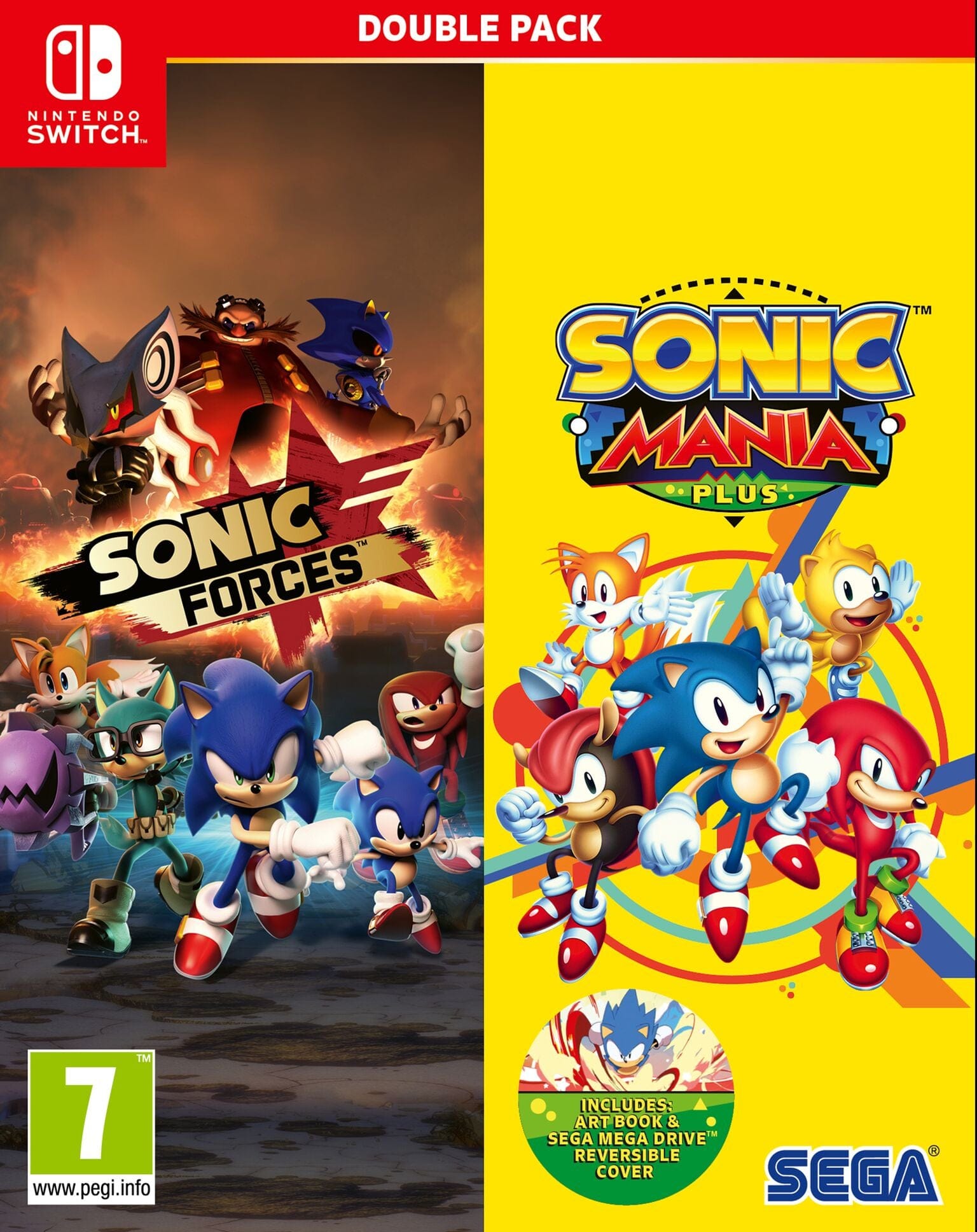 Sonic Mania Plus + Sonic Forces Double Pack (Nintendo Switch) 5055277034949
