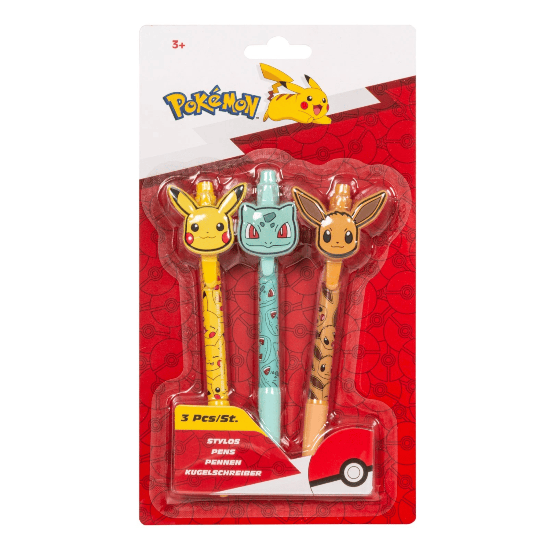 POKEMON - set treh kemičnih svinčnikov