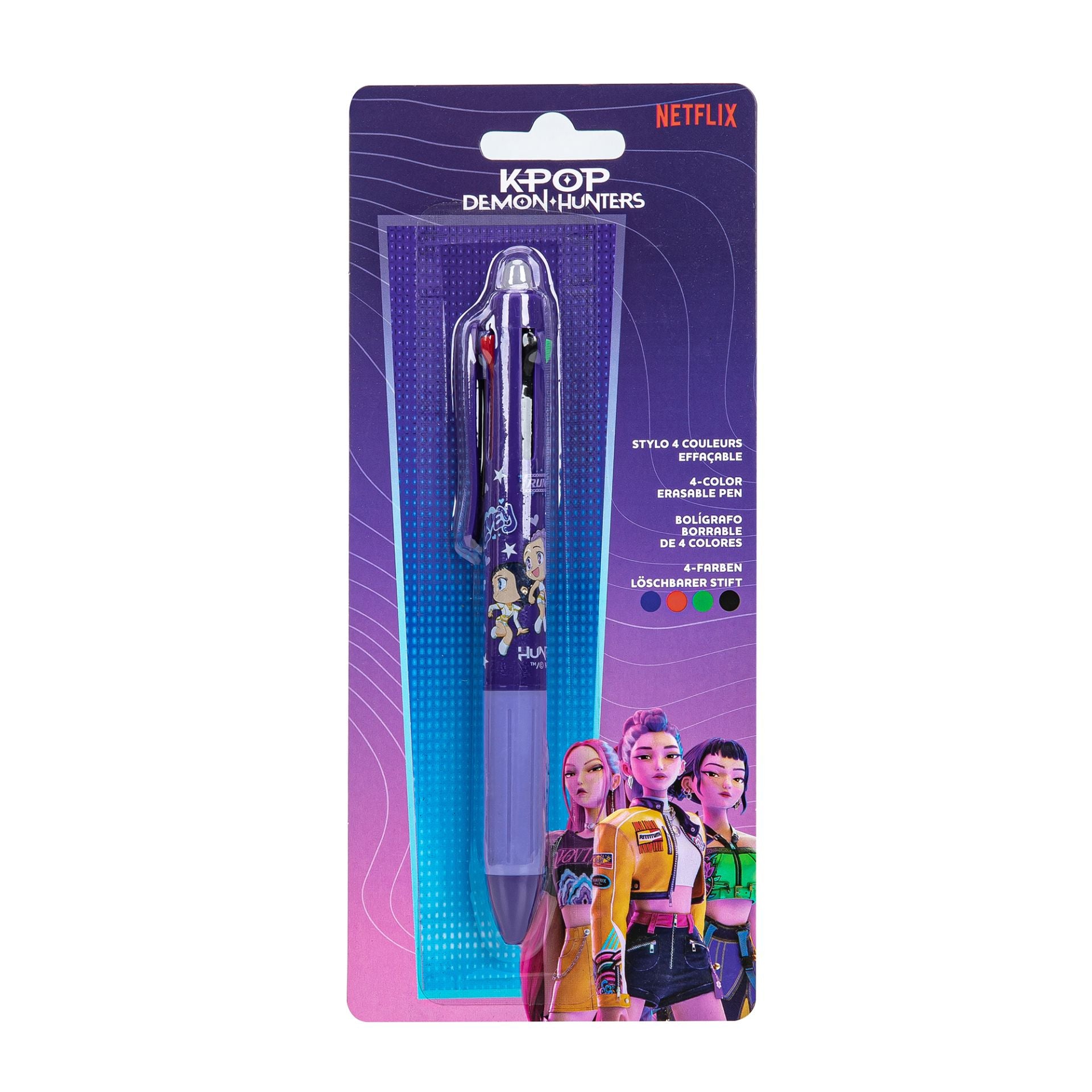 K-POP DEMON HUNTERS - STATIONERY COLLECTION 4 barvno pisalo