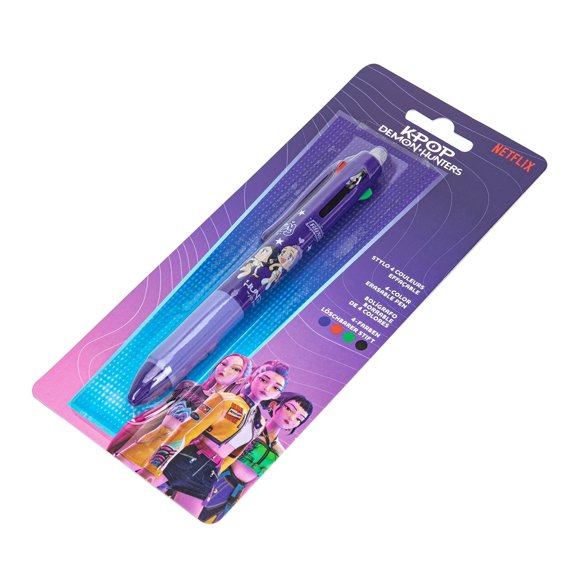 K-POP DEMON HUNTERS - STATIONERY COLLECTION 4 barvno pisalo