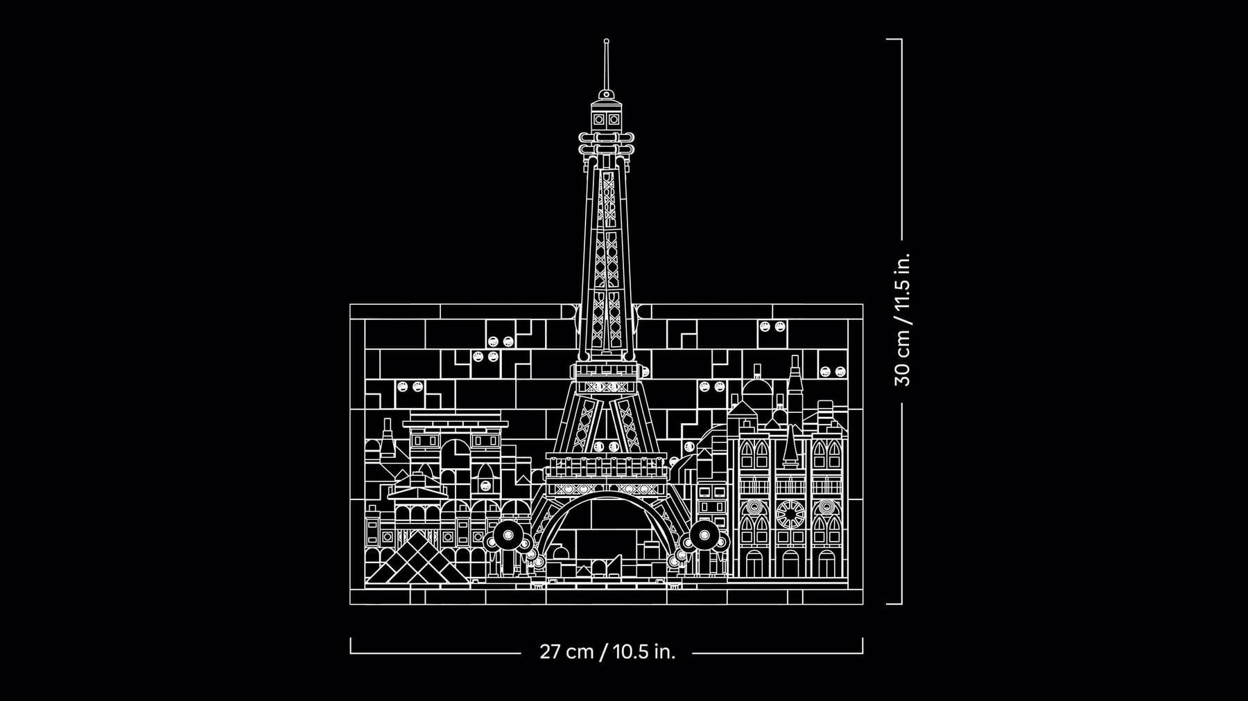 LEGO ARCHITECTURE - PARIS - CITY OF LOVE #21064
