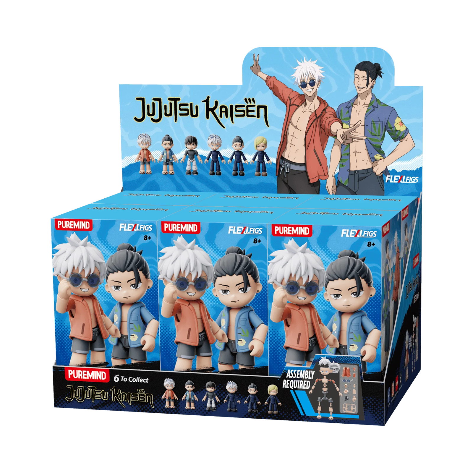 PUREMIND: JUJUTSU KAISEN - FLEXI FIGS HIDDEN INVENTORY SERIES (ASSORTED)