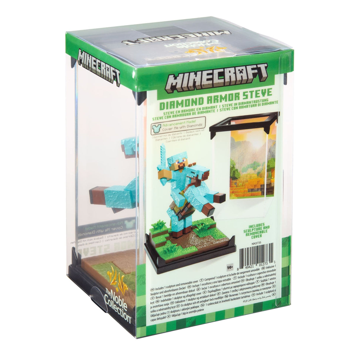 NOBLE COLLECTION - MINECRAFT - DIAMOND ARMOR STEVE AND HORSE