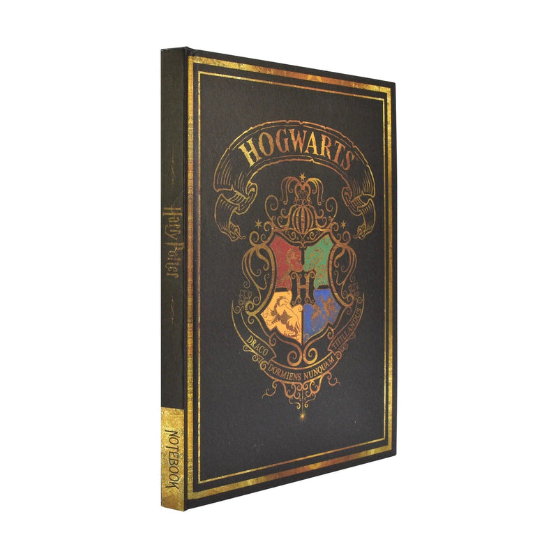 BLUE SKY HARRY POTTER A5 CASEBOUND BELEŽKA - ČRNA - COLOURFUL CREST 5056563712220
