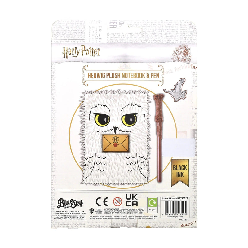 BLUE SKY HARRY POTTER HEDWIG PLUSH BELEŽKA & PISALO 5056563713524