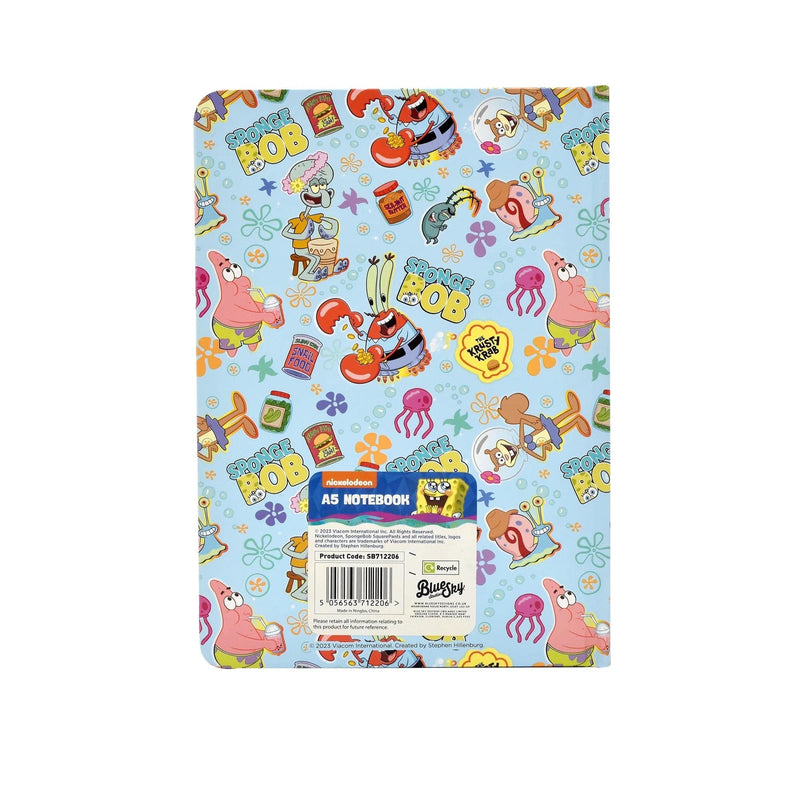 BLUE SKY SPONGE BOB A5 CASEBOUND BELEŽKA 5056563712206