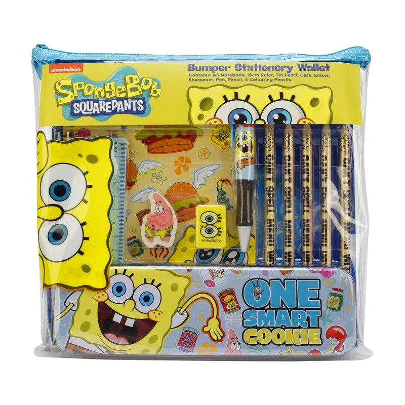 BLUE SKY SPONGE BOB BUMPER PISARNIŠKI SET 5056563712398