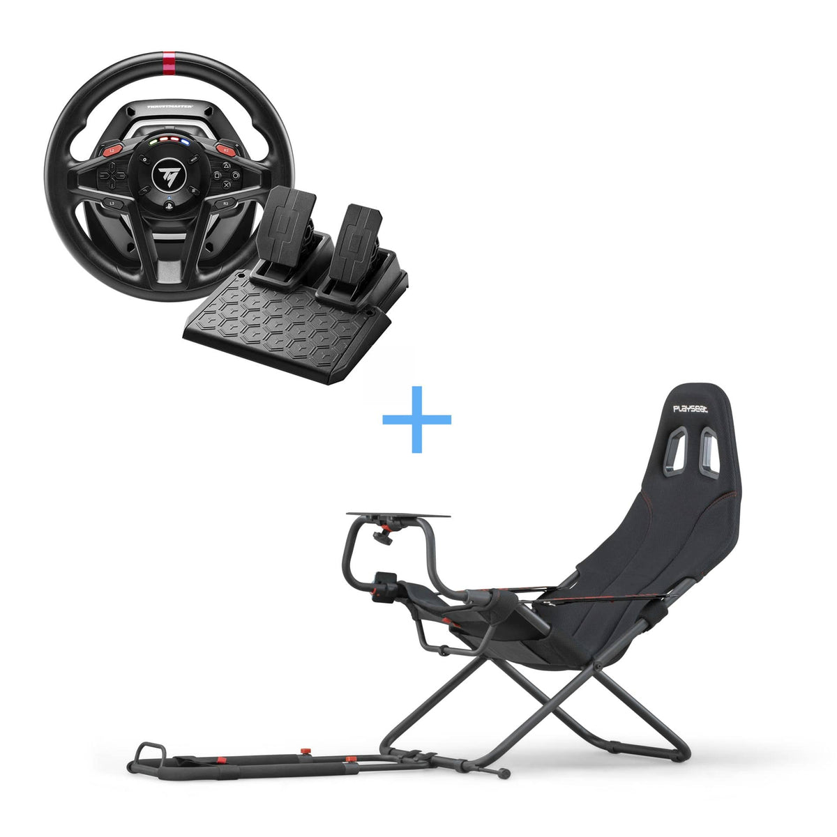 BUNDLE - THRUSTMASTER T128-P PS4/PS5/PC + PLAYSEAT CHALLENGE 9997496870013