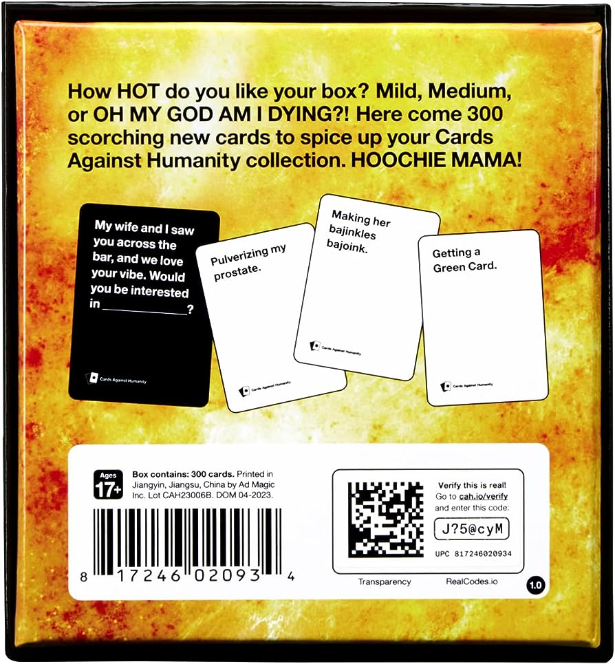 Cards Against Humanity Hot Box - zabavne igralne karte 817246020934