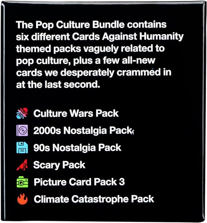 Cards Against Humanity Pop Culture Bundle - zabavne igralne karte 817246021009