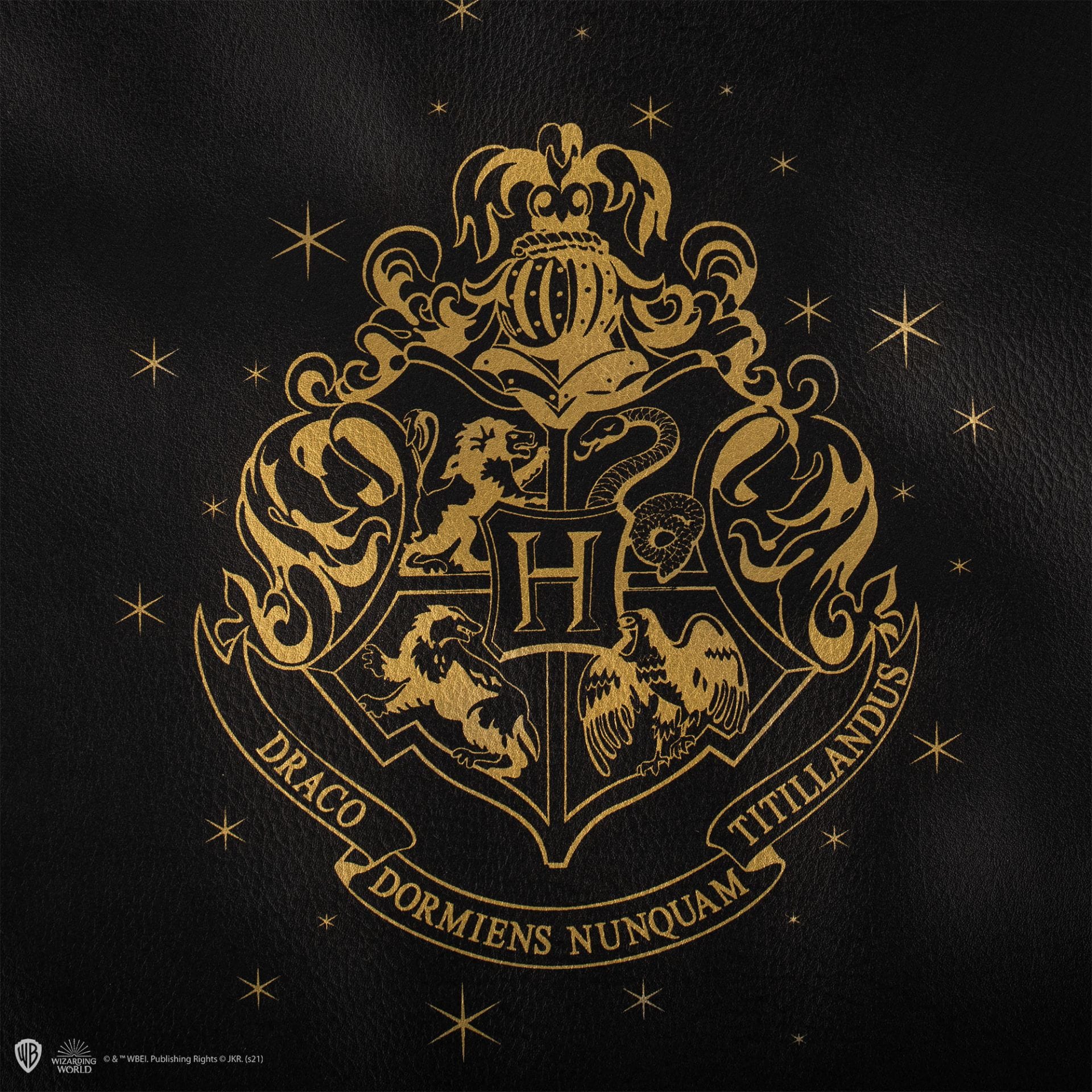 CINEREPLICAS: HARRY POTTER  - SHOPPING BAG - HOGWARTS - BLACK PU LEATHER 4895205606371