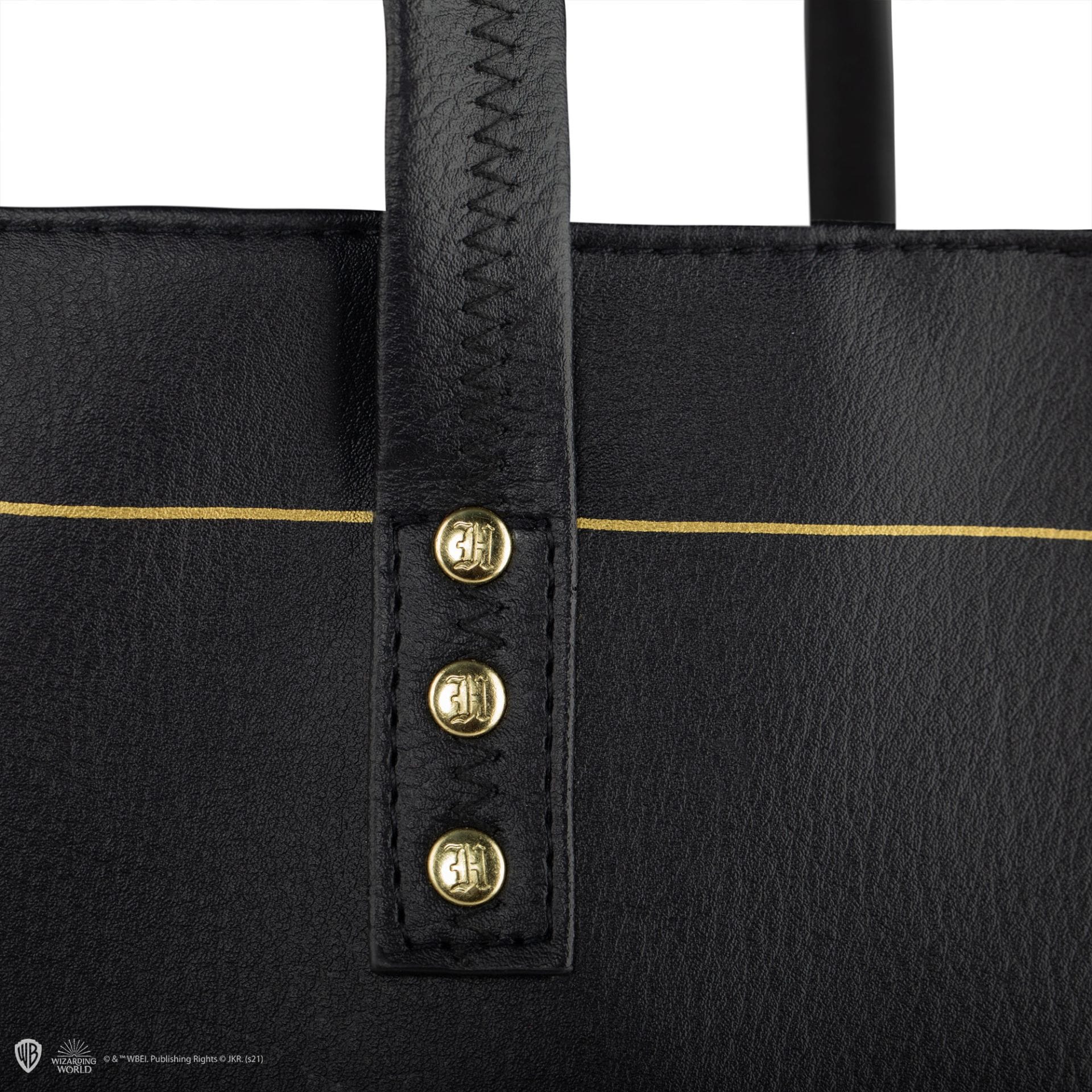 CINEREPLICAS: HARRY POTTER  - SHOPPING BAG - HOGWARTS - BLACK PU LEATHER 4895205606371