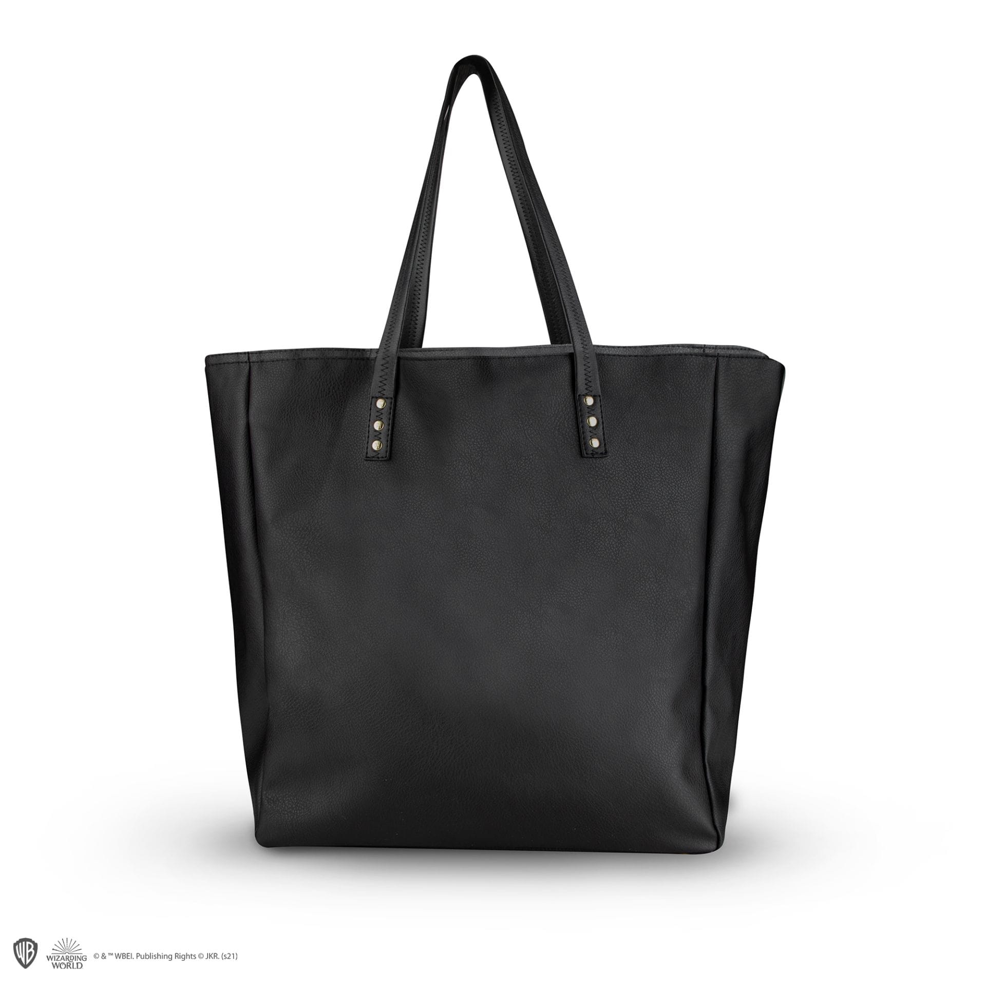 CINEREPLICAS: HARRY POTTER  - SHOPPING BAG - HOGWARTS - BLACK PU LEATHER 4895205606371