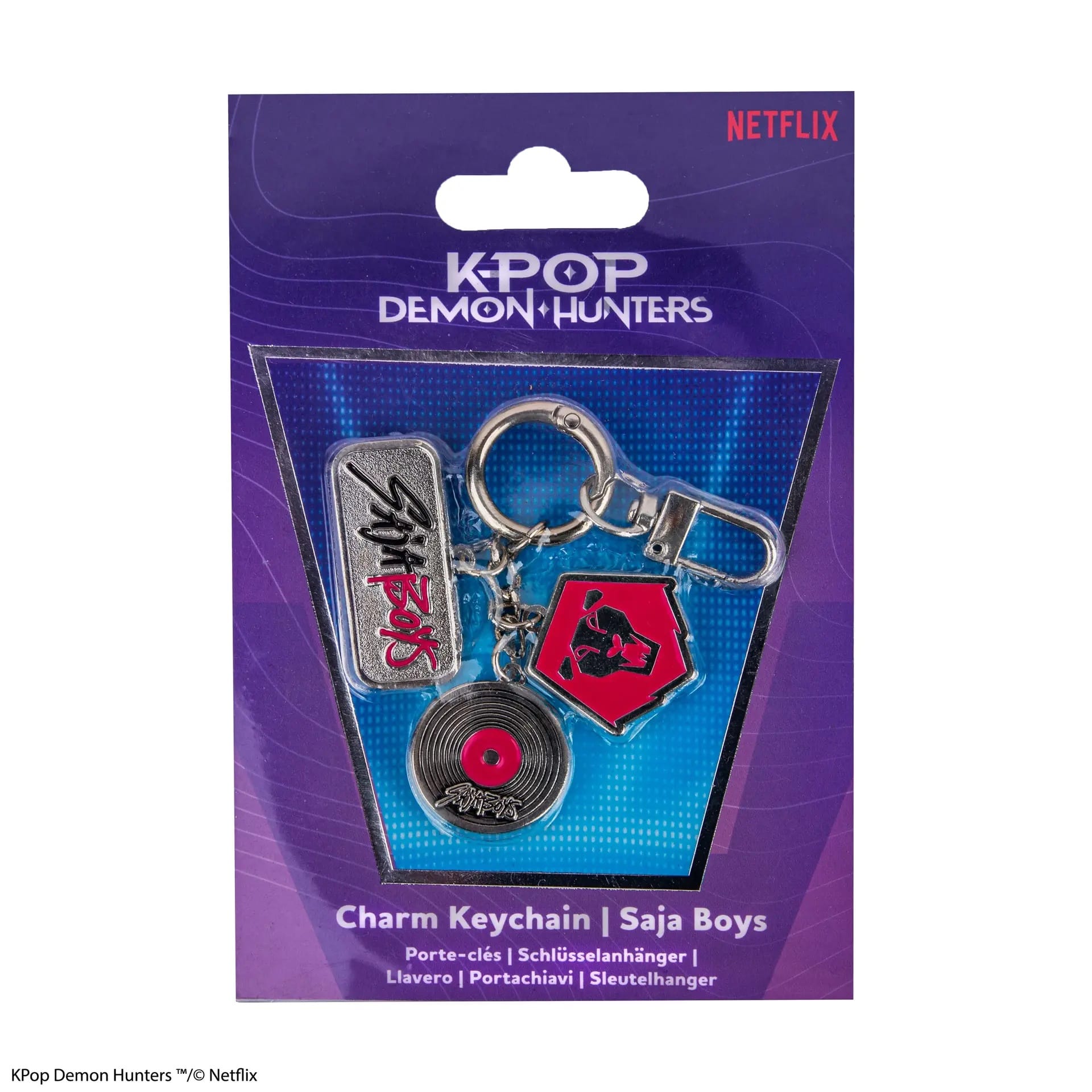 CINEREPLICAS: KPOP DEMON HUNTERS - CHARM KEYCHAIN - SAJA BOYS obesek 4895205625617