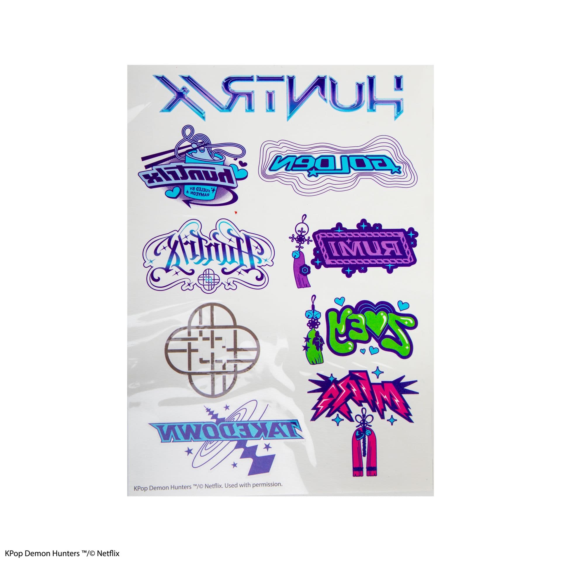 CINEREPLICAS: KPOP DEMON HUNTERS - KPOP DEMON HUNTERS tattoo nalepka 4895205624856