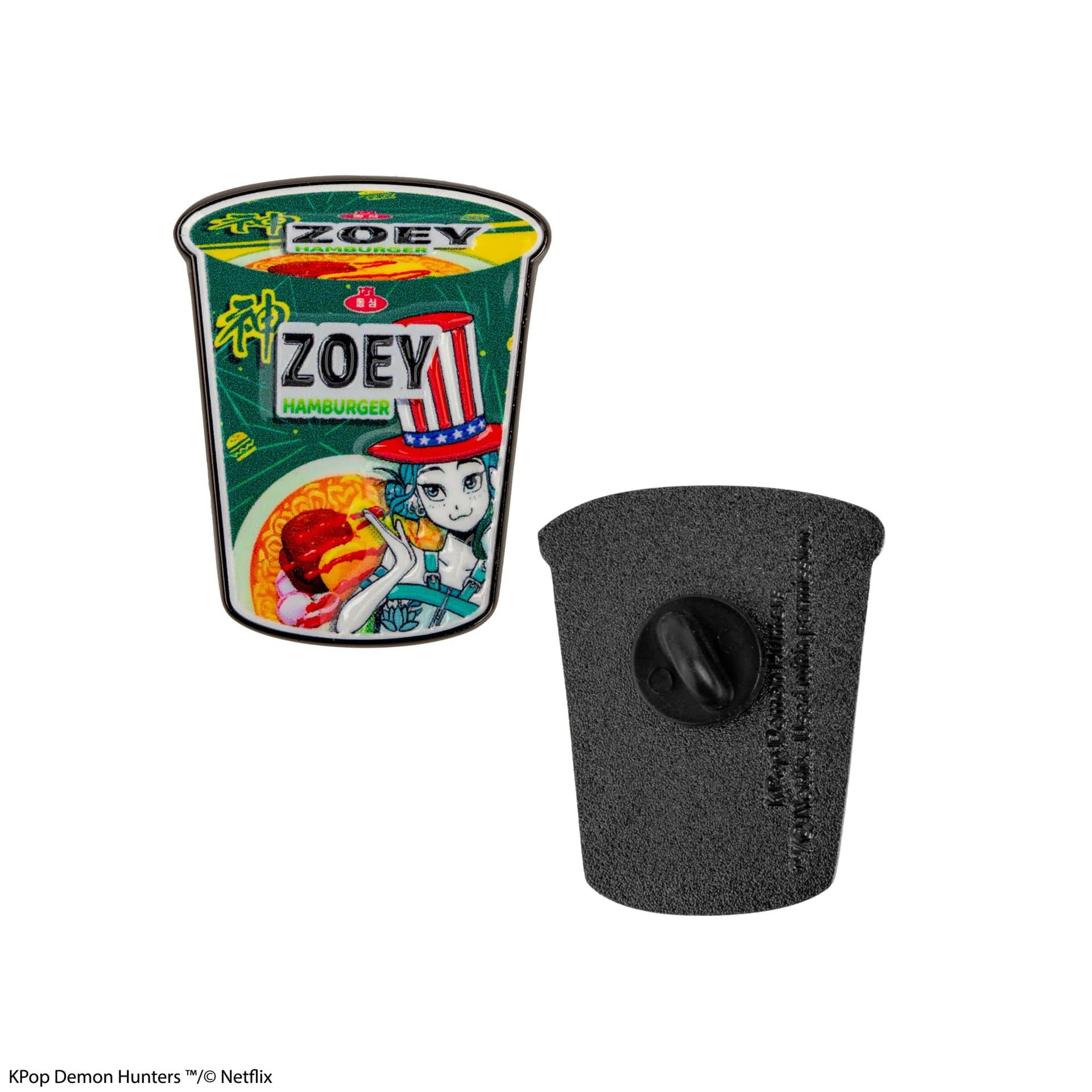 CINEREPLICAS: KPOP DEMON HUNTERS - PIN - ZOEY HAMBURGER NOODLES priponka 4895205625396