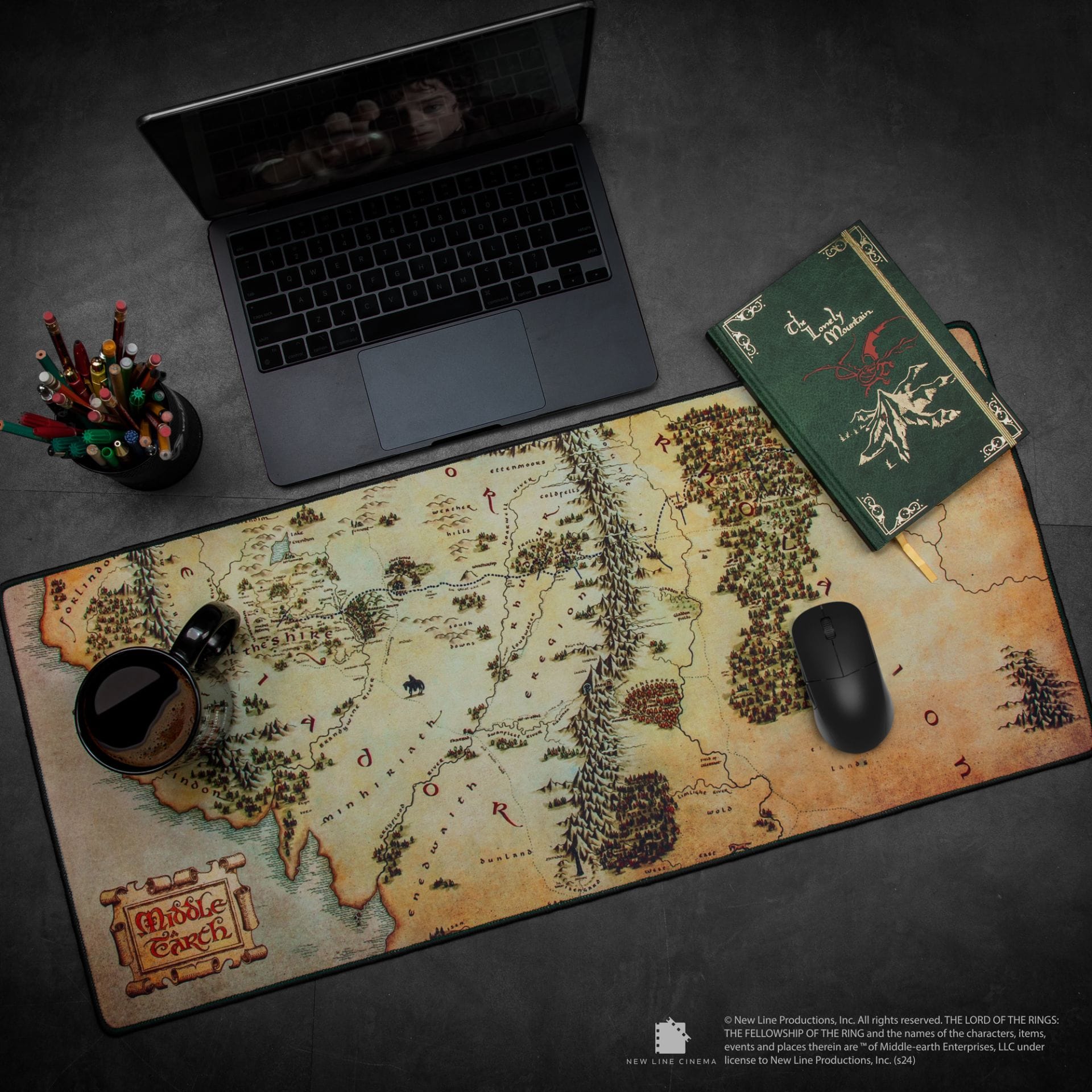 CINEREPLICAS: LOTR - DESK MAT - MIDDLE EARTH MAP podloga 4895205619470