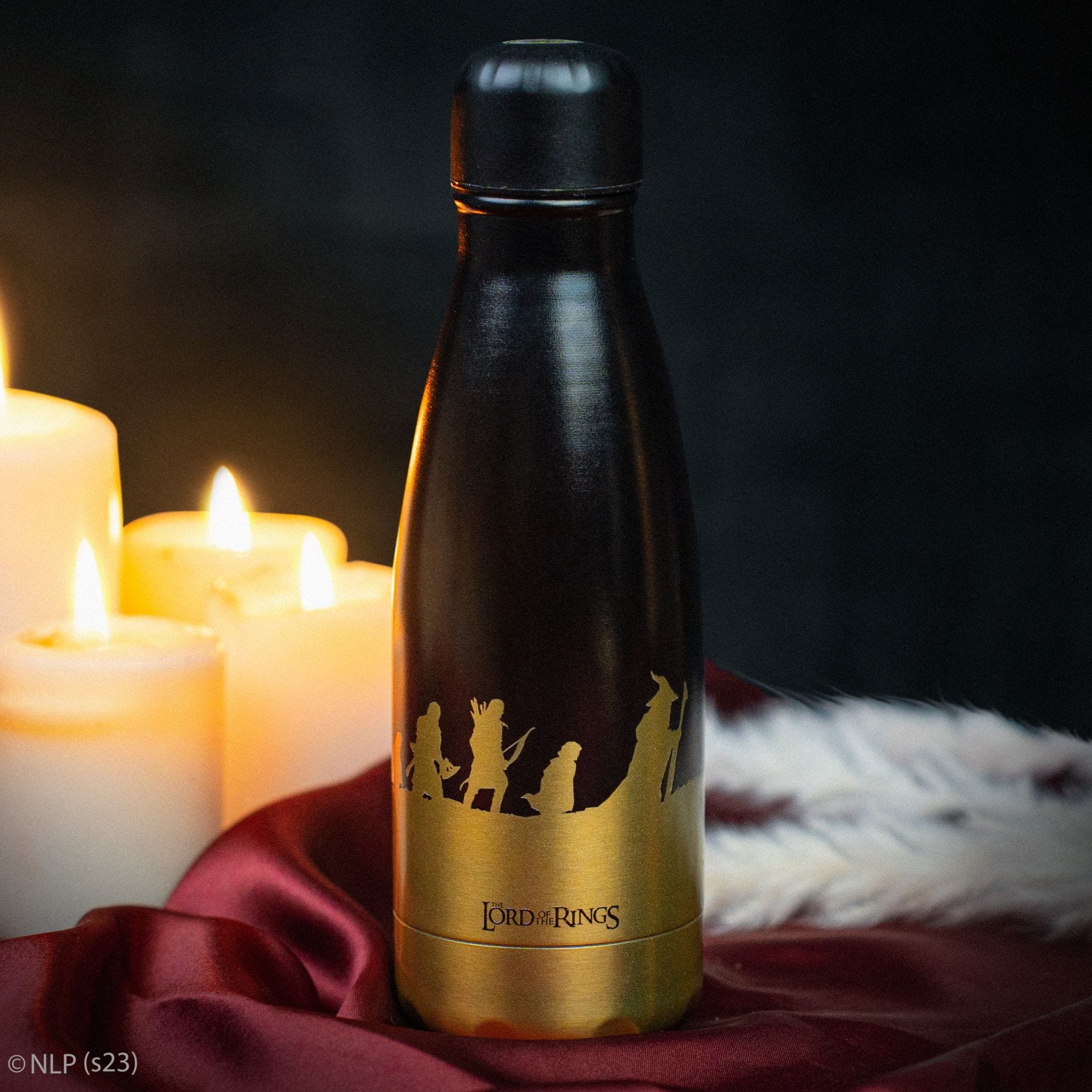 CINEREPLICAS: LOTR - FELLOWSHIP OF THE RING - 500ML GOLD bidon 4895205617179