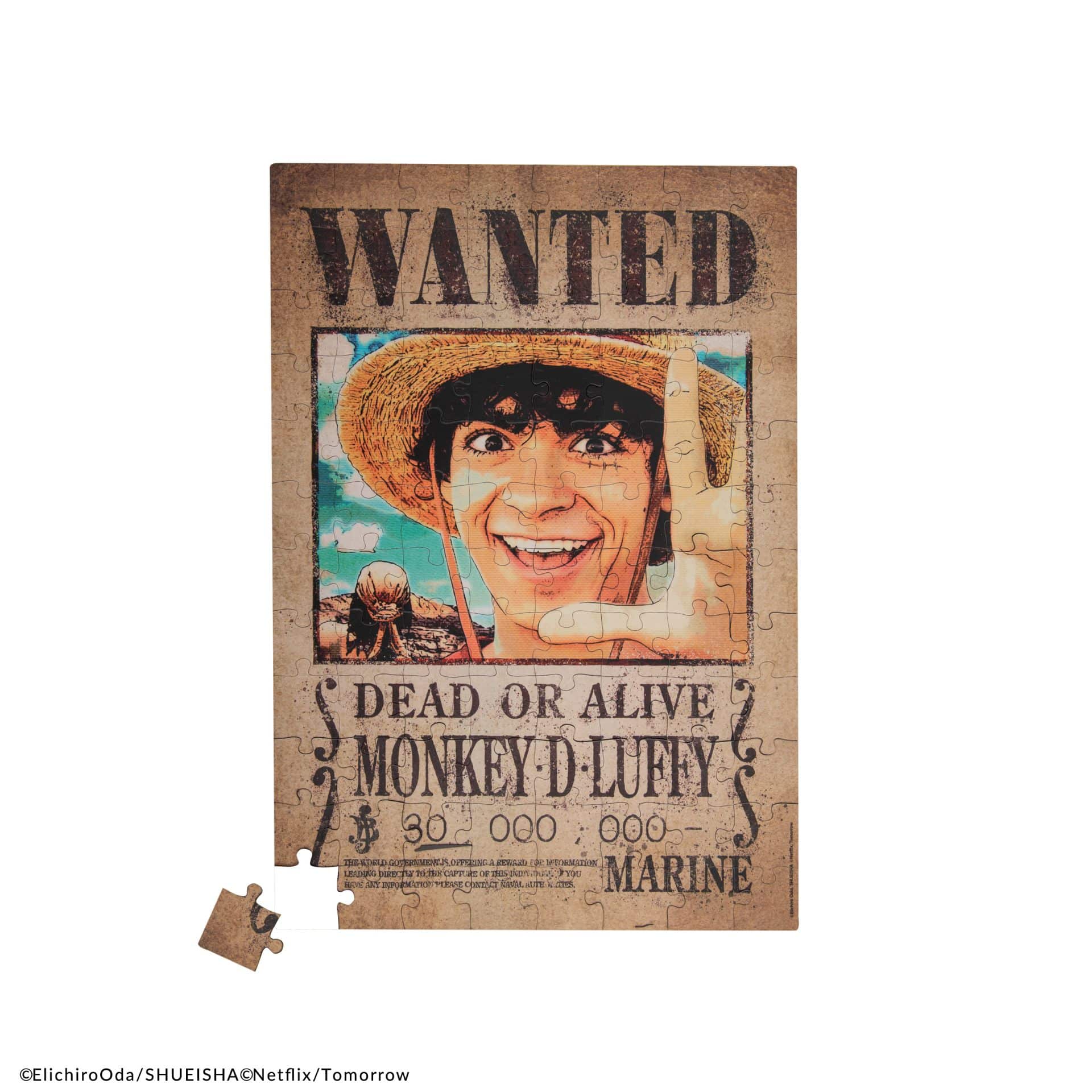 CINEREPLICAS: ONE PIECE - MAGNETIC PUZZLE - WANTED LUFFY IN A4 sestavljanka 4895205618770