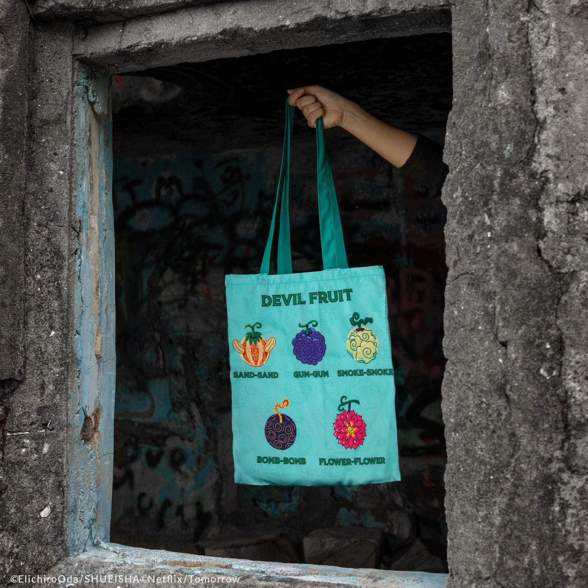 CINEREPLICAS: ONE PIECE - TOTE BAG - DEVIL FRUIT torbica 4895205624597