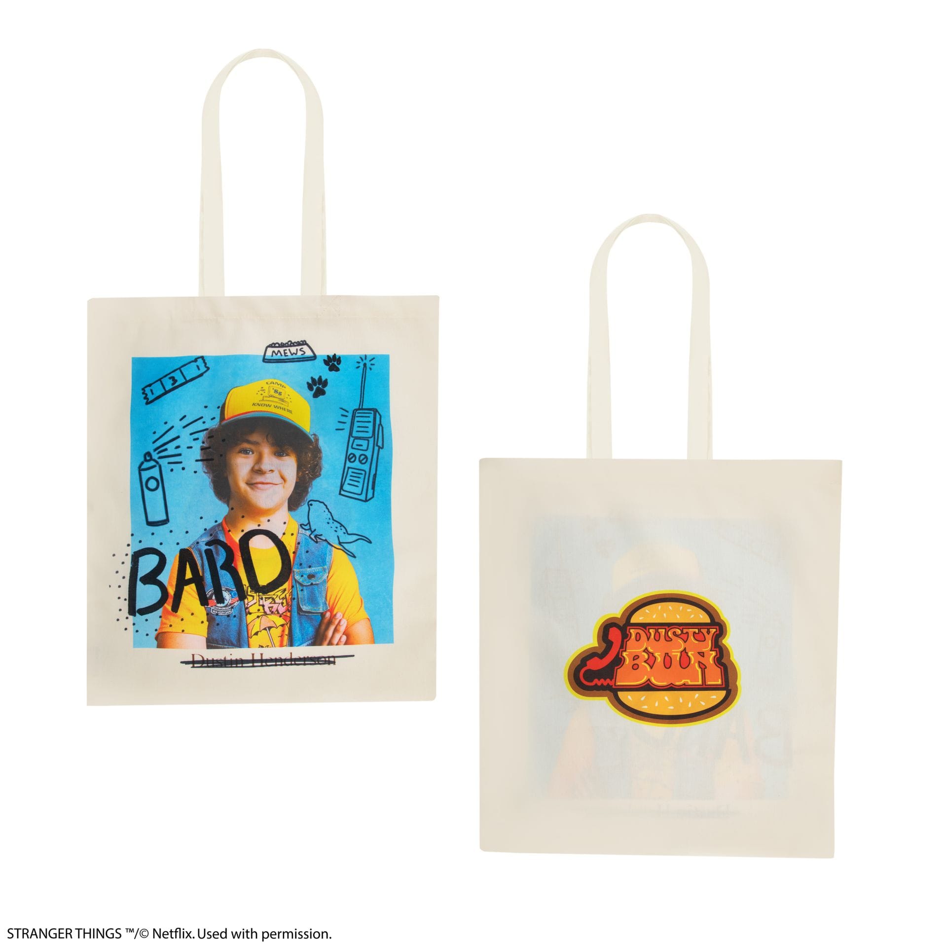 CINEREPLICAS: STRANGER THINGS - TOTE BAG - DUSTIN torbica 4895205617889