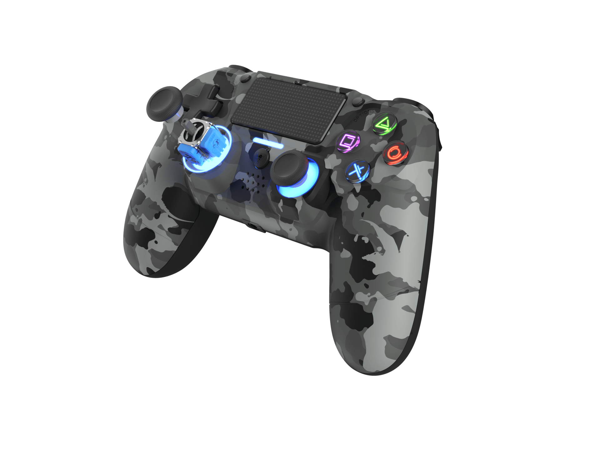 DRAGONSHOCK MIZAR BREZŽIČNI KONTROLER V2 ZA PS4, PC, MOBILE- SIVE CAMO BARVE 5425025595242