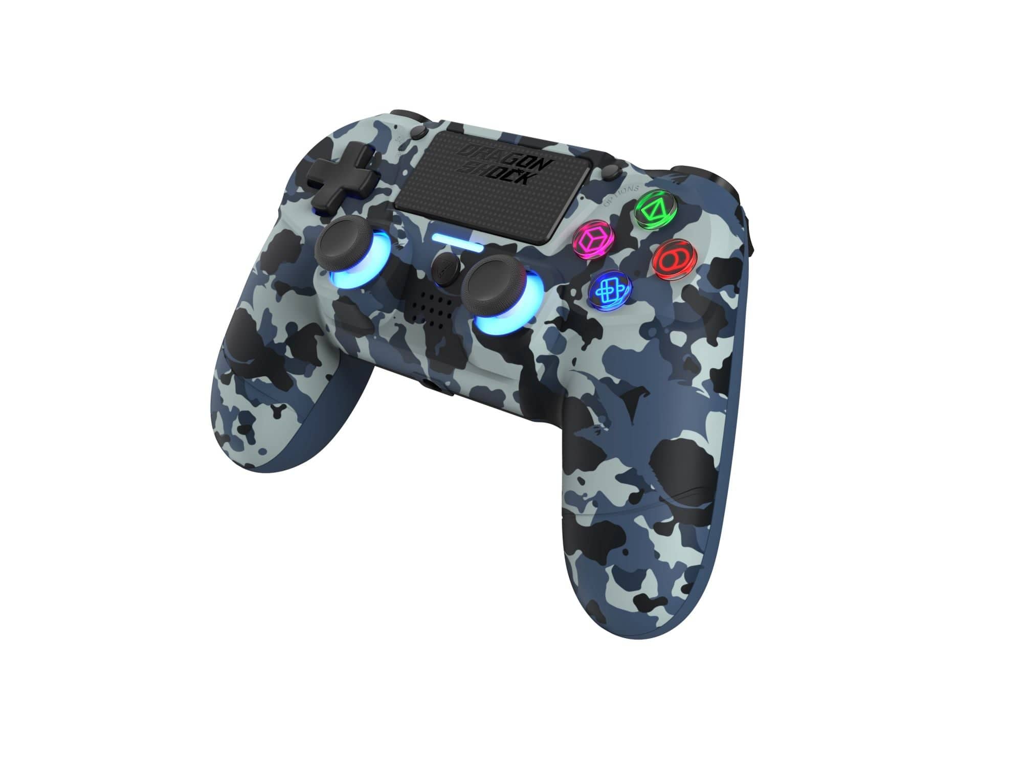 DRAGONSHOCK MIZAR BREZŽIČNI KONTROLER ZA PS4, PC, MOBILE- MODRE CAMO BARVE 5425025592920