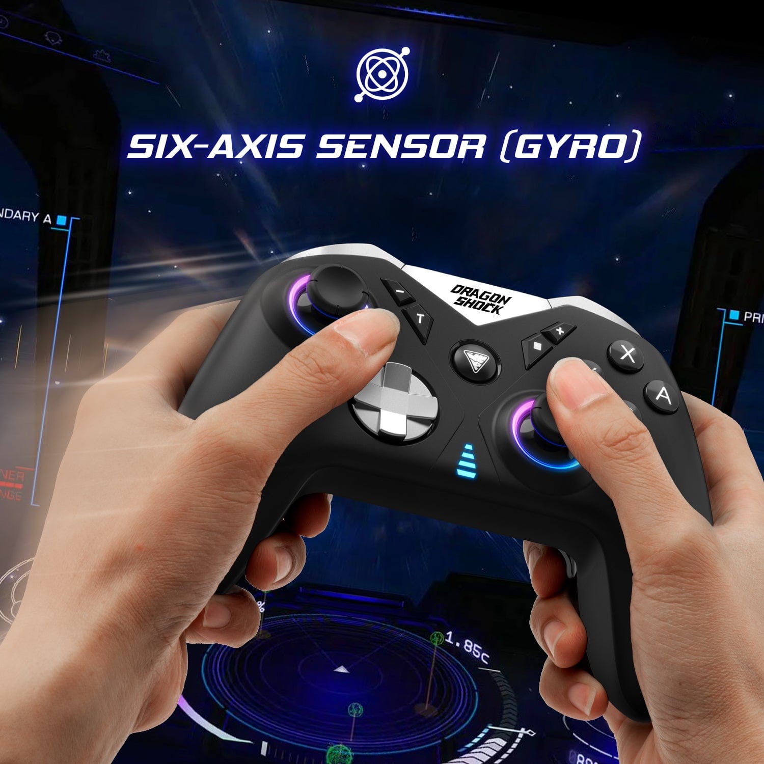 DRAGONSHOCK NEBULA PRO BREZŽIČNI KONTROLER ZA SWITCH - ČRNE BARVE 5425025592937