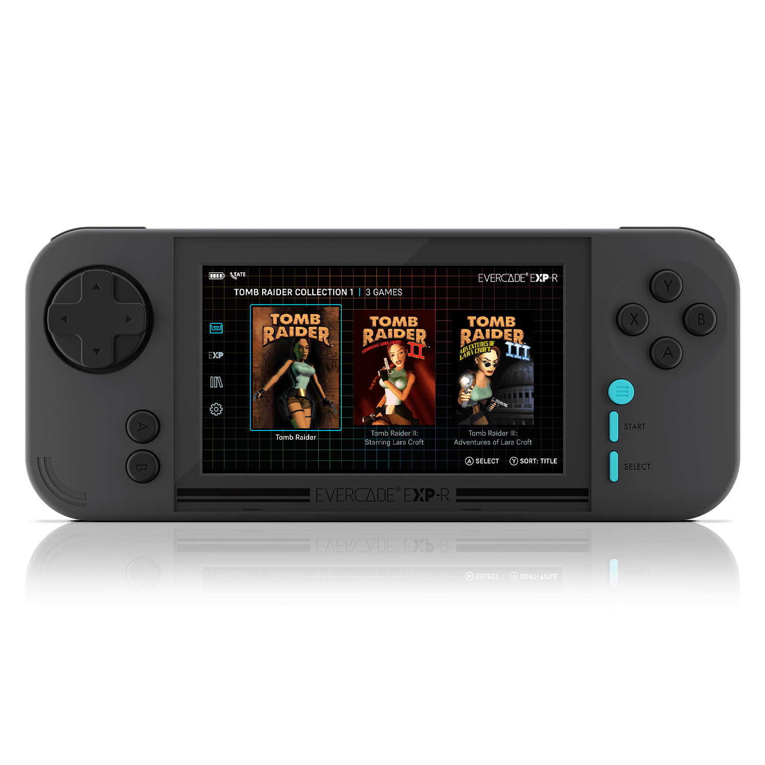EVERCADE EXP-R KONZOLA Z IGRO TOMB RAIDER COLLECTION 1 5060990240577