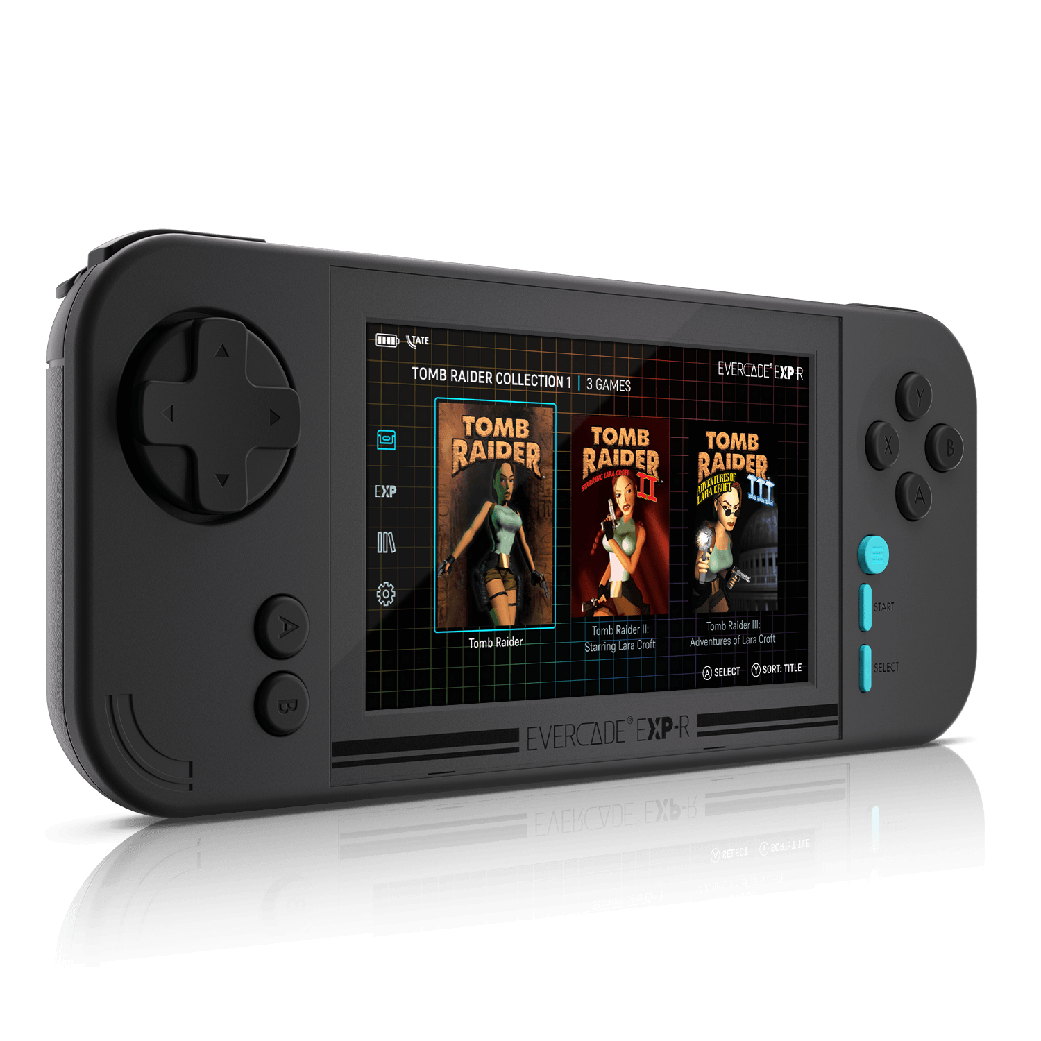 EVERCADE EXP-R KONZOLA Z IGRO TOMB RAIDER COLLECTION 1 5060990240577