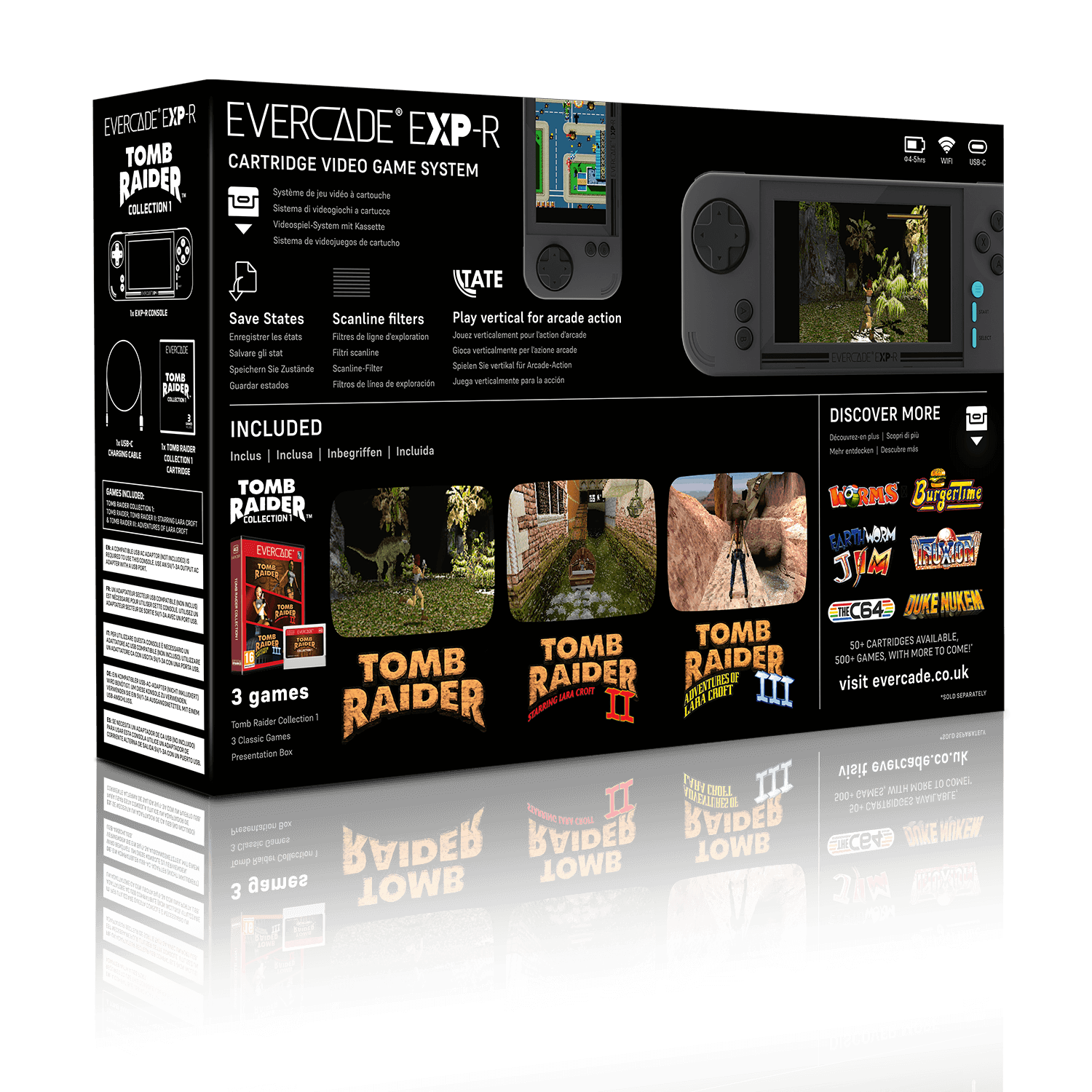 EVERCADE EXP-R KONZOLA Z IGRO TOMB RAIDER COLLECTION 1 5060990240577