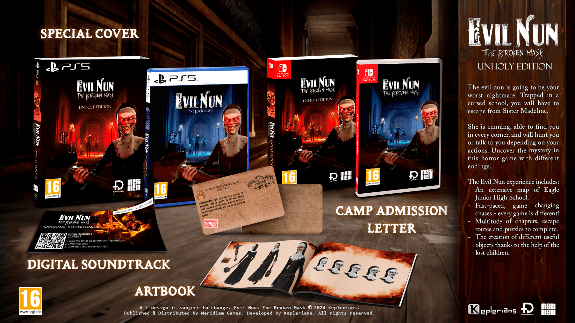 EVIL NUN: The Broken Mask - Unholy Edition (Playstation 5) 8437024411949