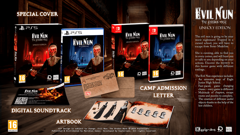 EVIL NUN: The Broken Mask - Unholy Edition (Playstation 5) 8437024411949