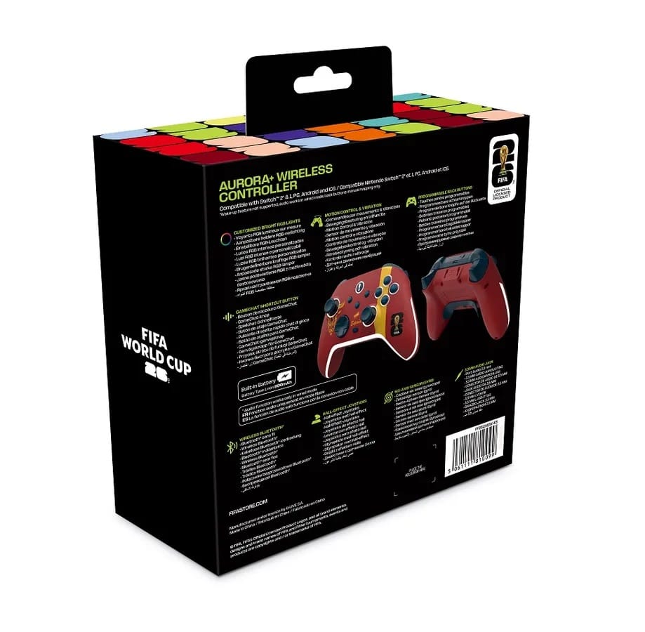 FIFA WORLDCUP 26 - AURORA+ BREZŽIČNI KONTROLER SWITCH 1 & 2/PC/MOBILE - SPAIN 5061111810099