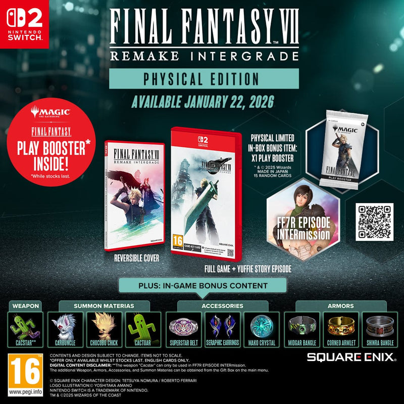 FINAL FANTASY VII REMAKE INTERGRADE (Nintendo Switch 2) 5021290102262